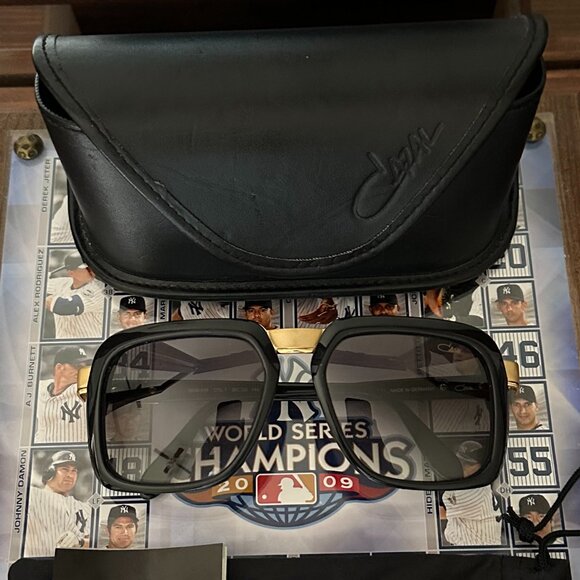 Cazal Other - Authentic Cazal Sunglasses 616 Black Gold Grey Gardient Lenses